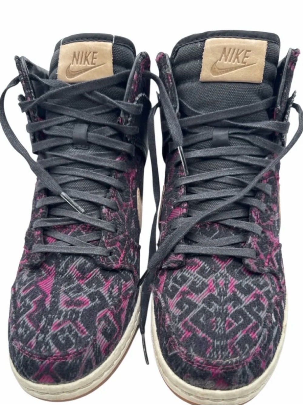 Nike Sky High Women's Black & Pink Tribal Patterned Sneakers